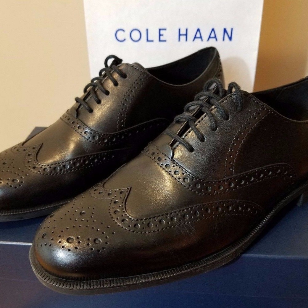 Cole Haan Dustin Wingtip II leather shoes
